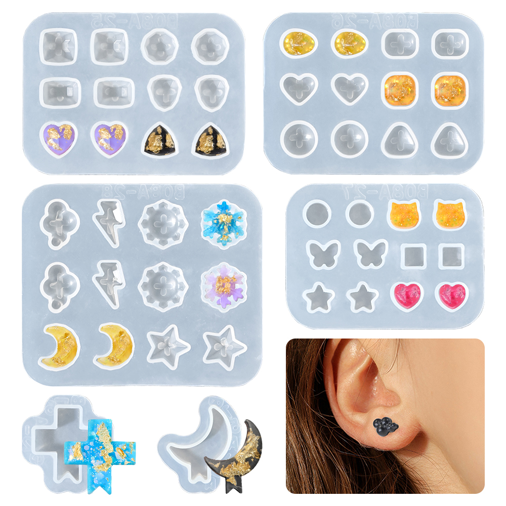 Silicone Mold Tray - S0194 Silikonform Epoxidharz Mini Gem Ear