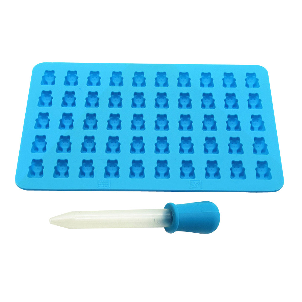 Silicone Mold Tray - 50 Bear Shaped Silicone Chocolate Mold