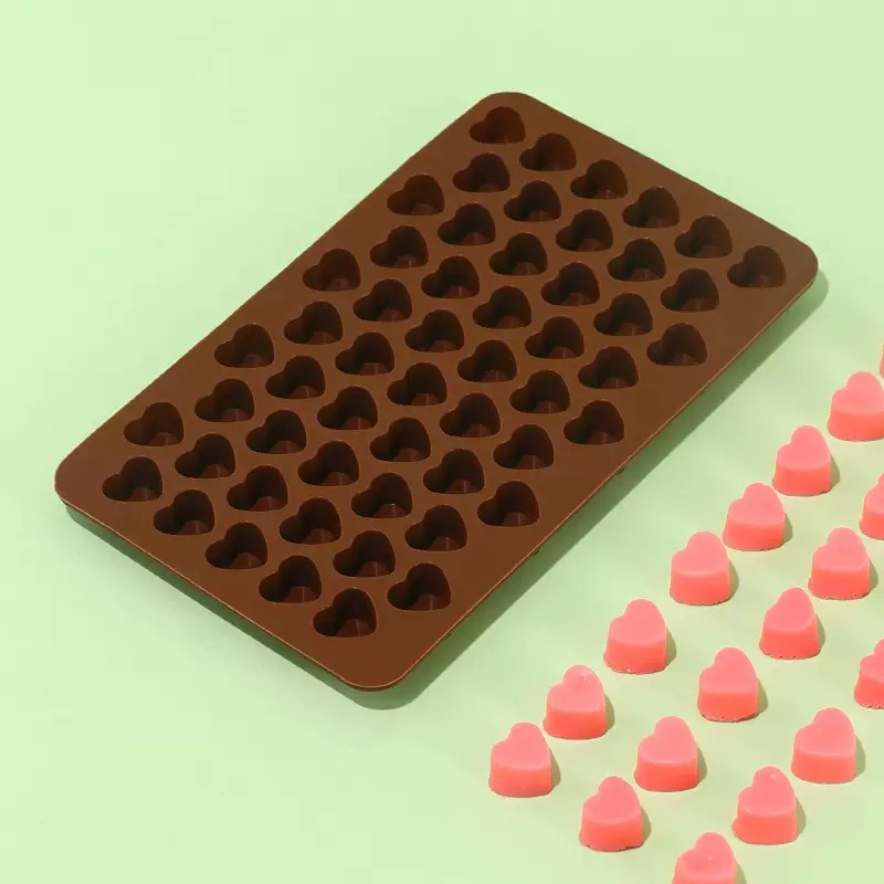 55Cavities Small Heart Silicon - огляд і ціна Silicone Mold Tray