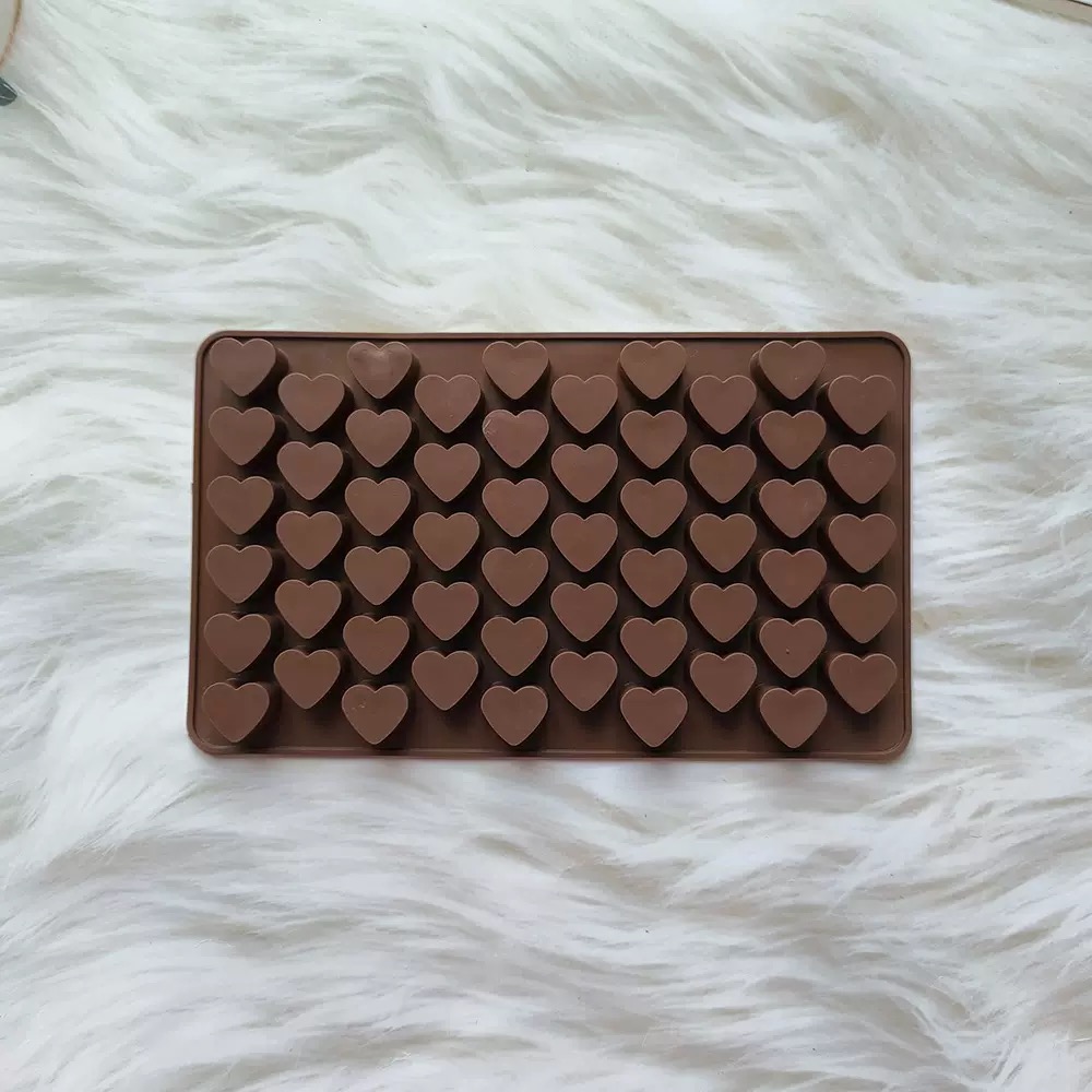 55Cavities Small Heart Silicon - огляд і ціна Silicone Mold Tray