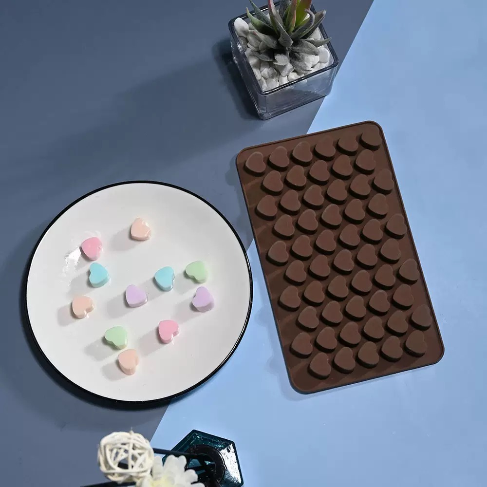 55Cavities Small Heart Silicon - огляд і ціна Silicone Mold Tray