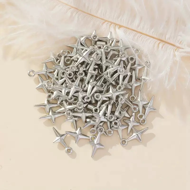 100pcs 16x8mm Charms Shining S - огляд і ціна Resin Craft Projects