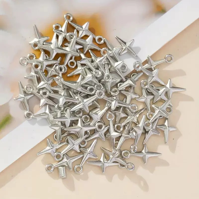 100pcs 16x8mm Charms Shining S - огляд і ціна Resin Craft Projects