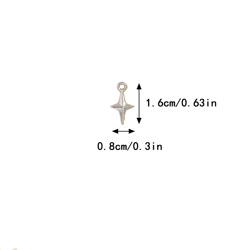 100pcs 16x8mm Charms Shining S - огляд і ціна Resin Craft Projects