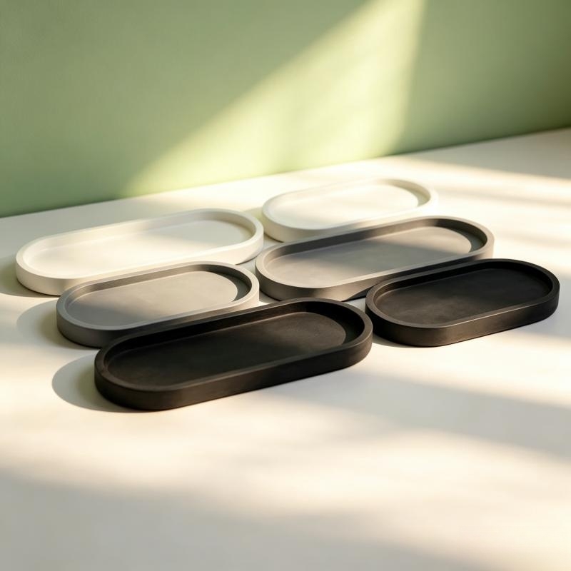 Oval Shape Plaster Storage Tra - огляд і ціна Serving Tray Mold