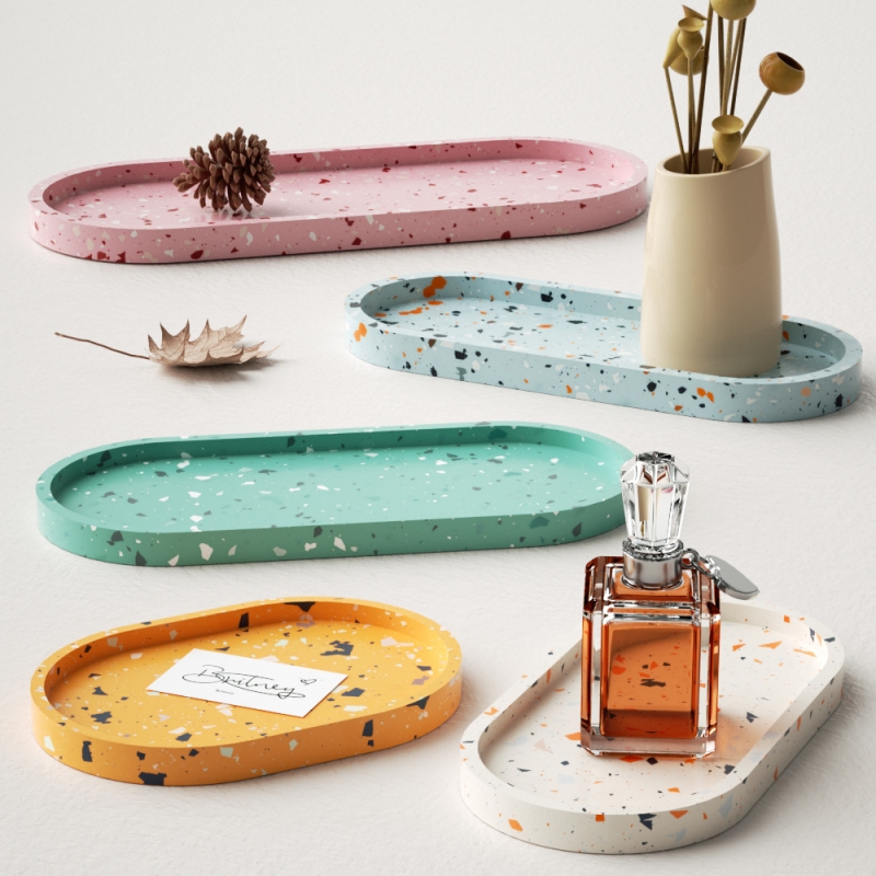 Oval Shape Plaster Storage Tra - огляд і ціна Serving Tray Mold