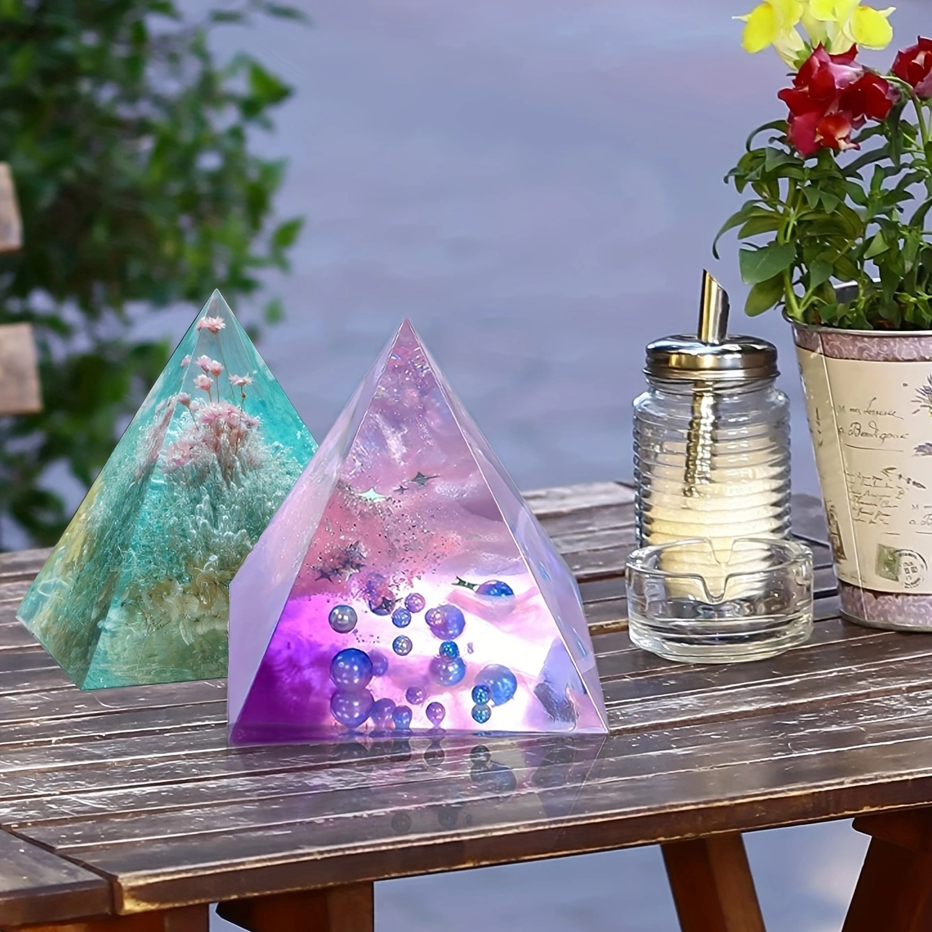 5pc- Pyramid resin molds of va - огляд і ціна Resin Jewelry Kit