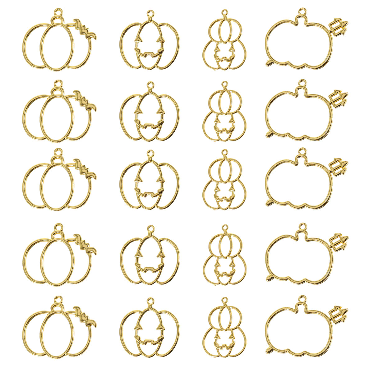 20Pcs DIY Pumpkin Resin Pendan - огляд і ціна Resin Craft Kit