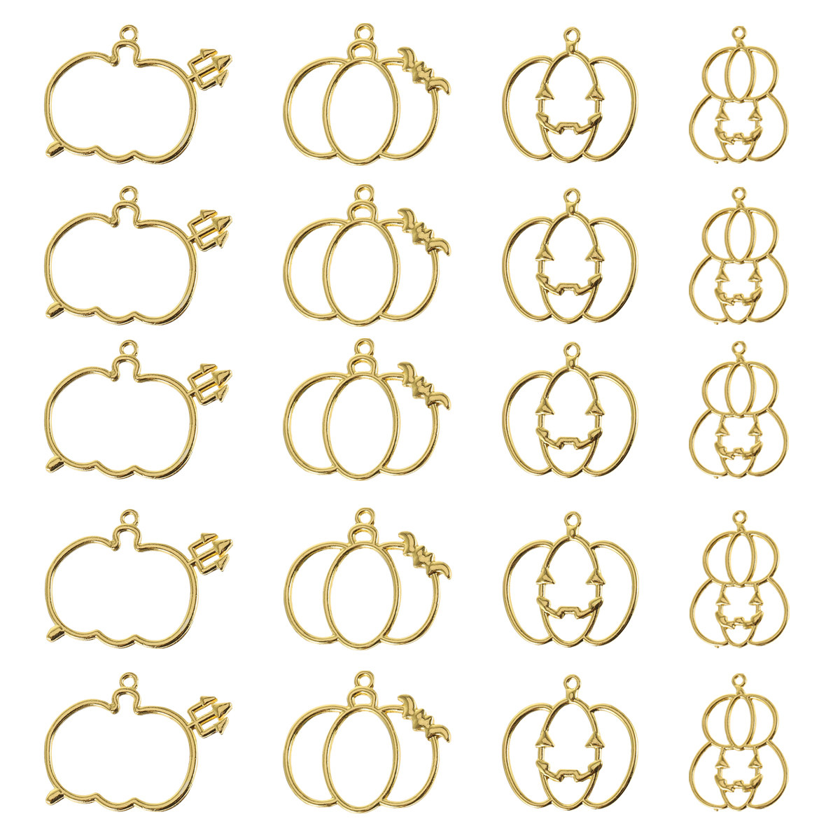 20Pcs DIY Pumpkin Resin Pendan - огляд і ціна Resin Craft Kit