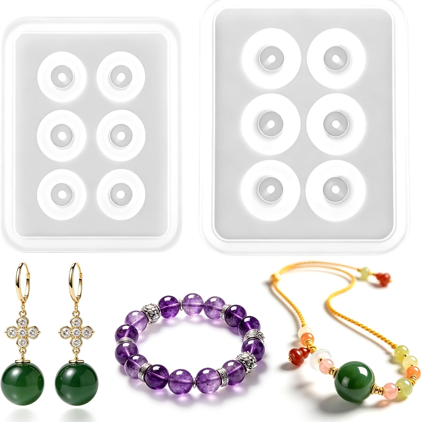 Two perforated spherical silic - огляд і ціна Resin Jewelry Kit