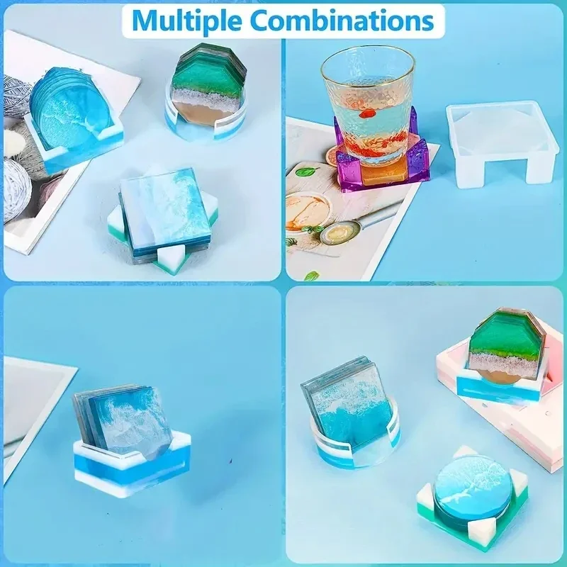 5Pcs/Set DlY Epoxy Resin Cup C - огляд і ціна Serving Tray Mold