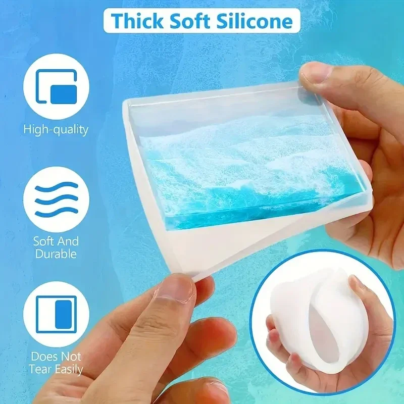 5Pcs/Set DlY Epoxy Resin Cup C - огляд і ціна Serving Tray Mold