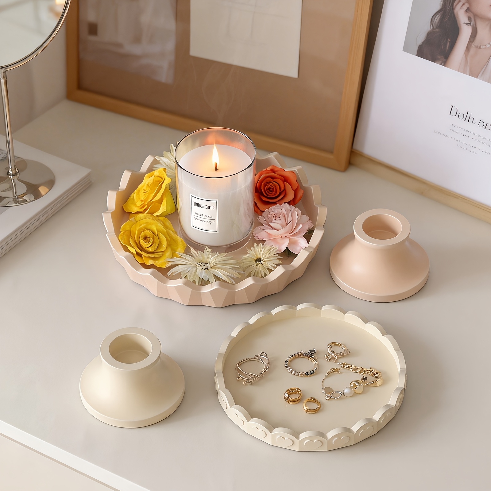 2pcs Silicone Tray Mold Set, R - огляд і ціна Serving Tray Mold