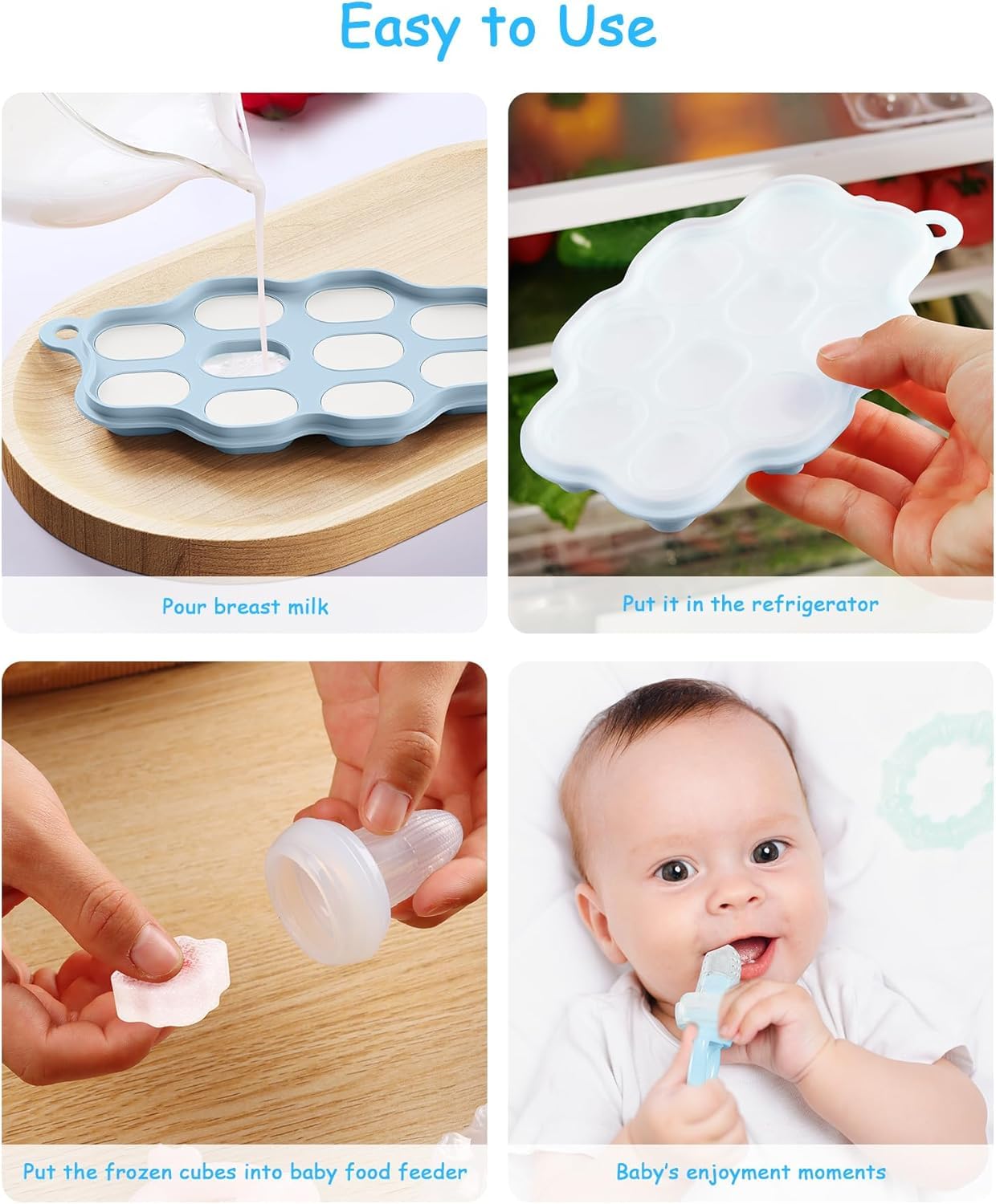 2-Pack Silicone Baby Food Free - огляд і ціна Silicone Mold Tray