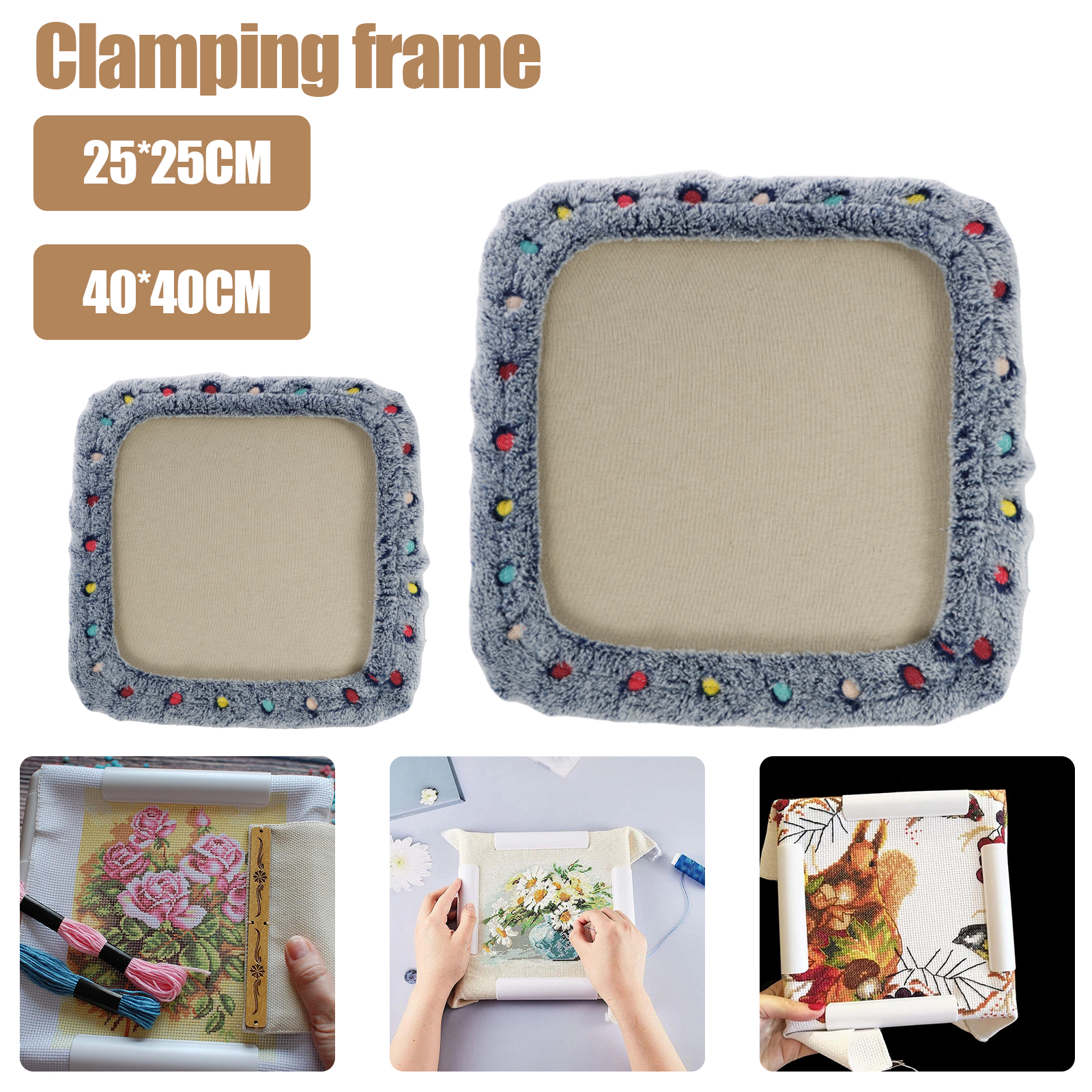 Punch Needle Frame Square Embr - огляд і ціна Wood Ring Blank