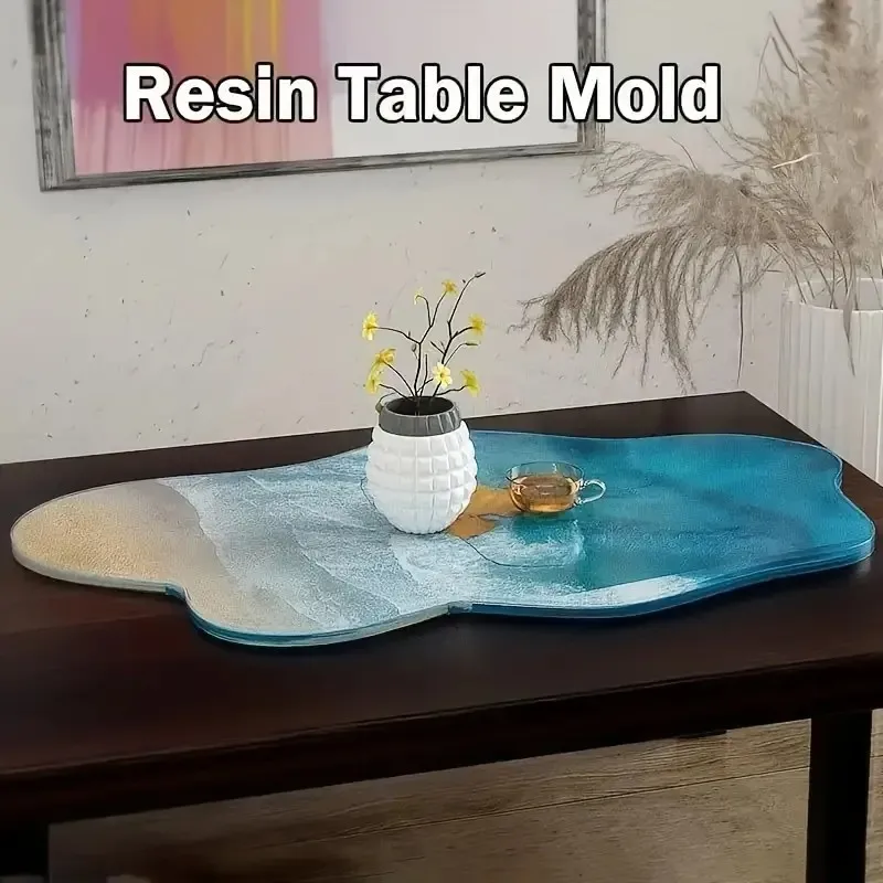 2026-Large 61cm Irregular tray - огляд і ціна Resin Ocean Wave Mold