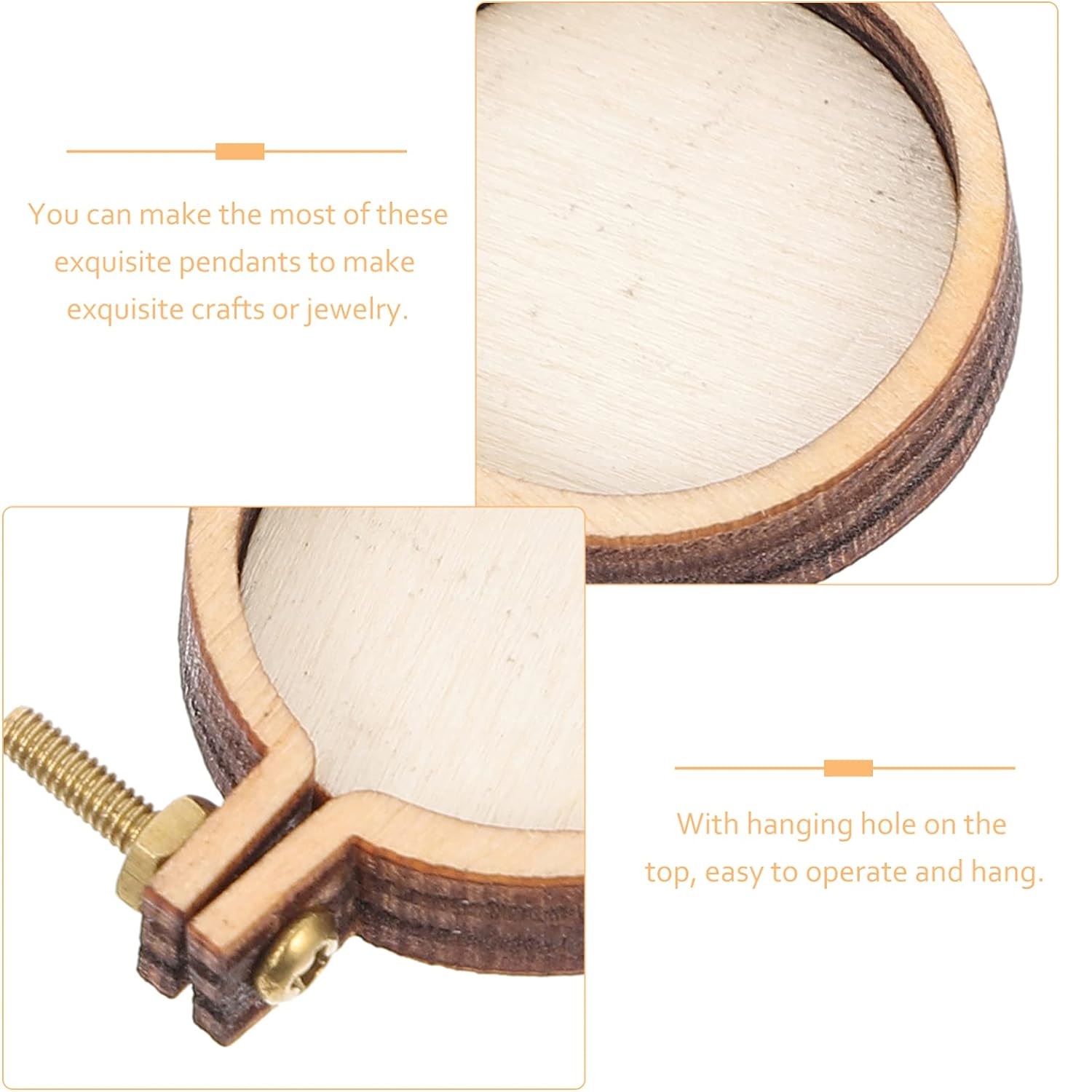 10PCS Mini Embroidery Hoop Woo - огляд і ціна Wood Ring Blank