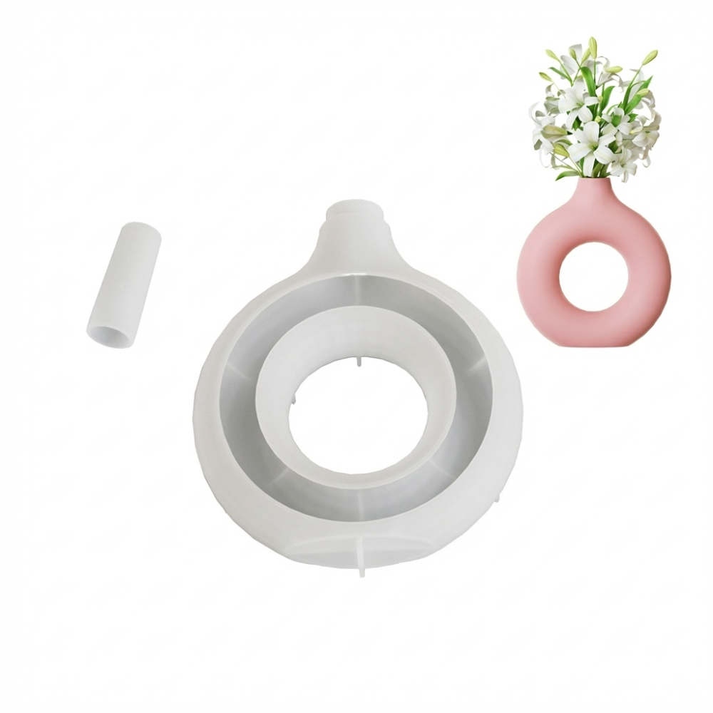 Oval Stripe Silicone Vase Mold - огляд і ціна Resin Craft Workshop