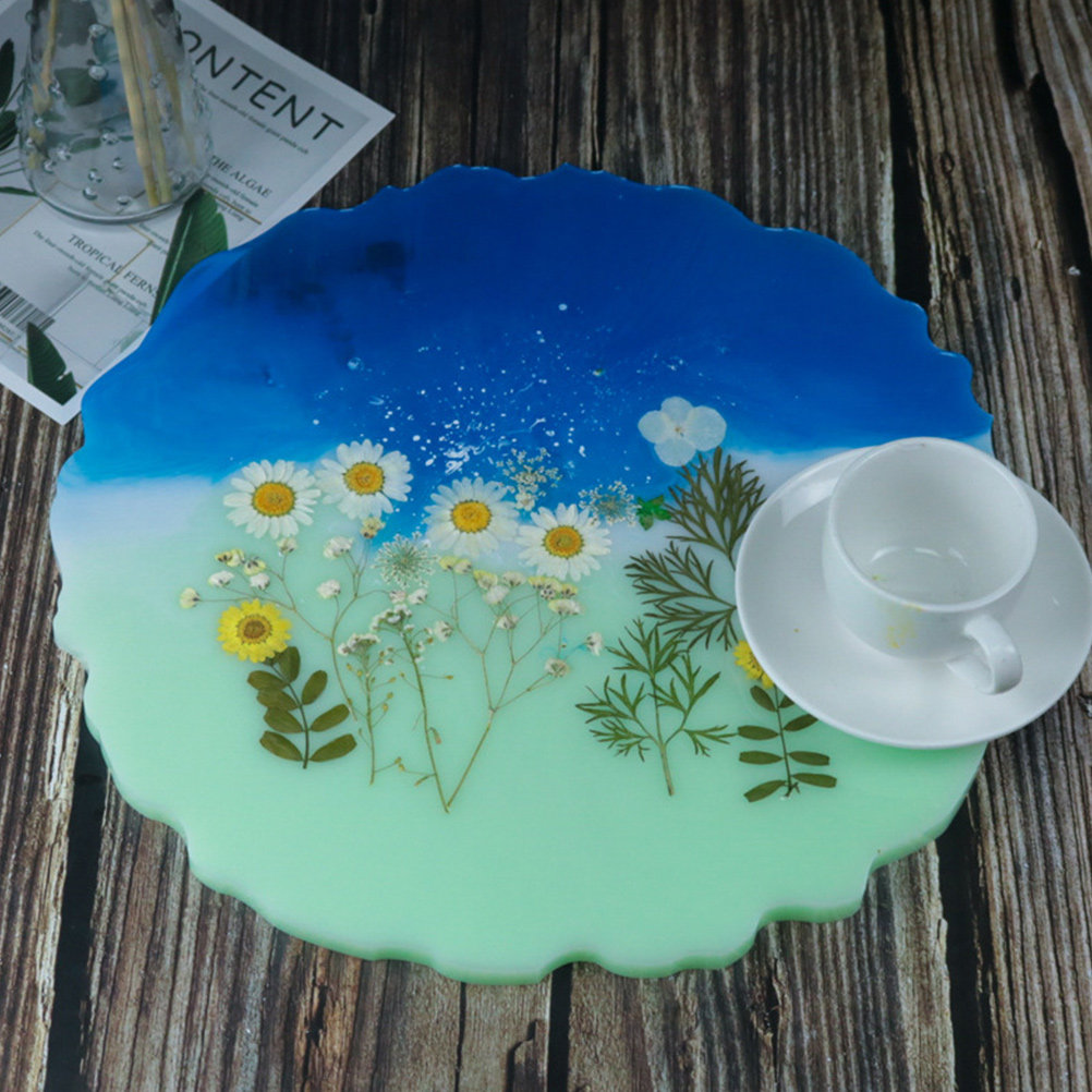 2Pcs Water Crystal Epoxy Resin - огляд і ціна Serving Tray Mold