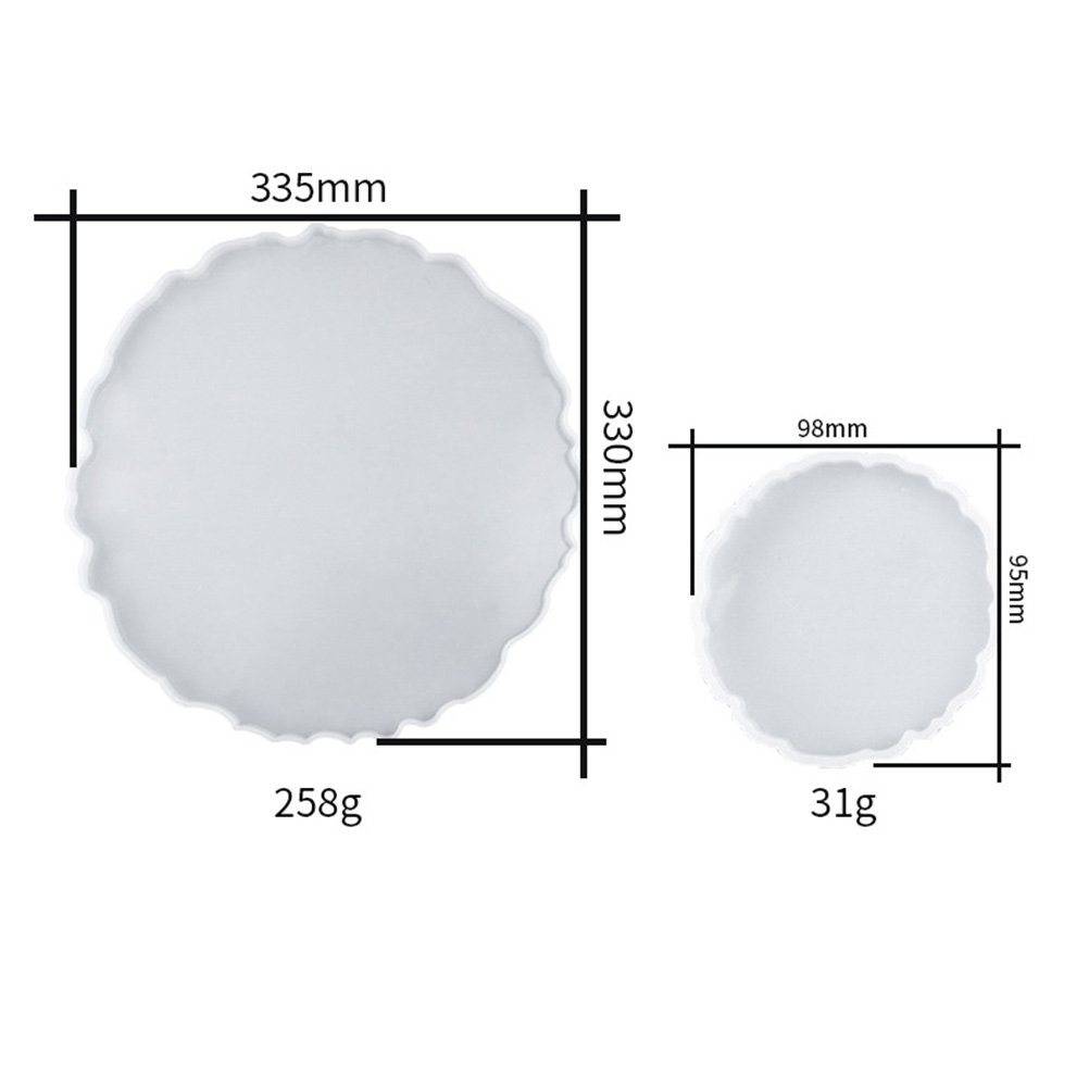 2Pcs Water Crystal Epoxy Resin - огляд і ціна Serving Tray Mold