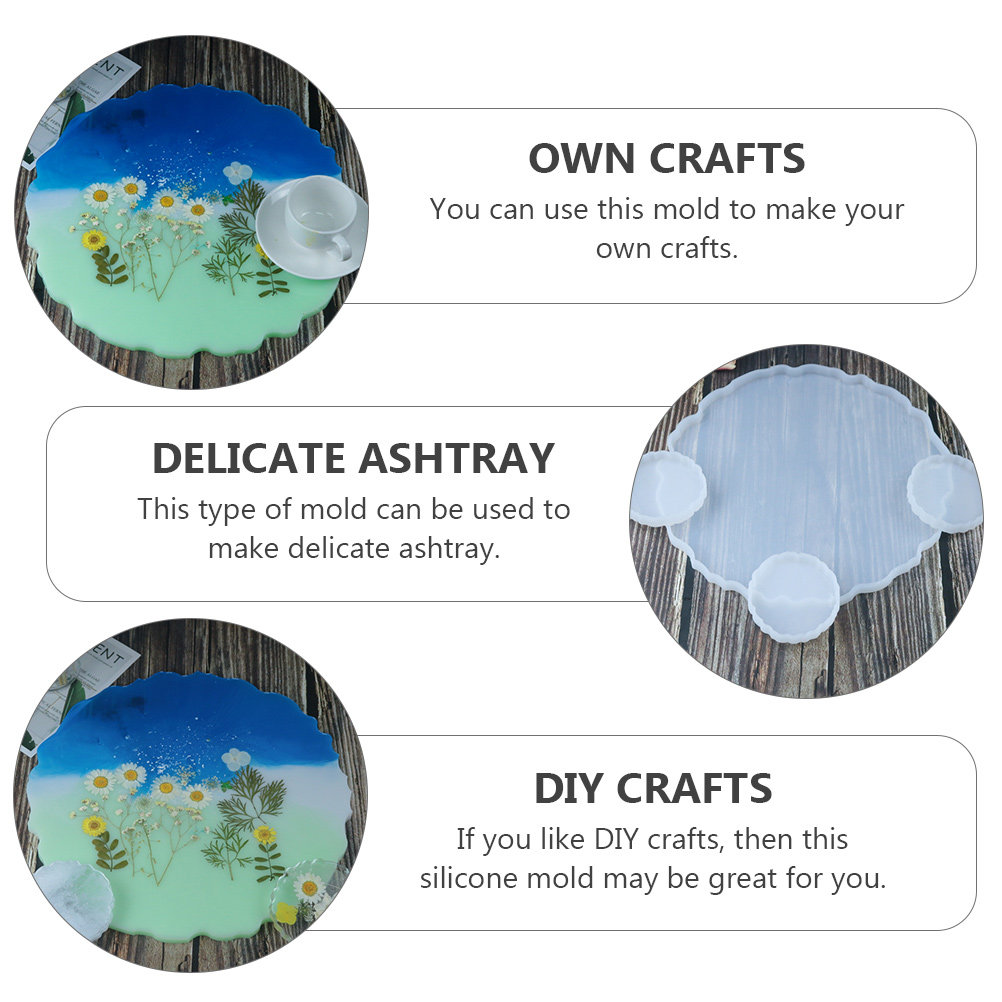2Pcs Water Crystal Epoxy Resin - огляд і ціна Serving Tray Mold