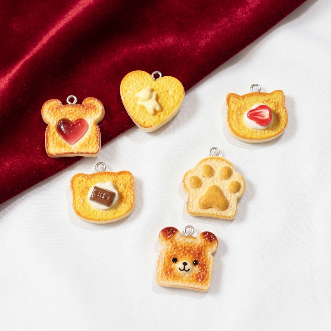 10pcs Resin Plastic Bread Pend - огляд і ціна Resin Crafts Diy