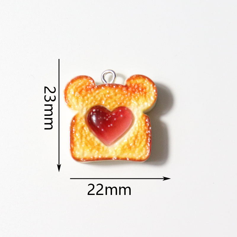 10pcs Resin Plastic Bread Pend - огляд і ціна Resin Crafts Diy