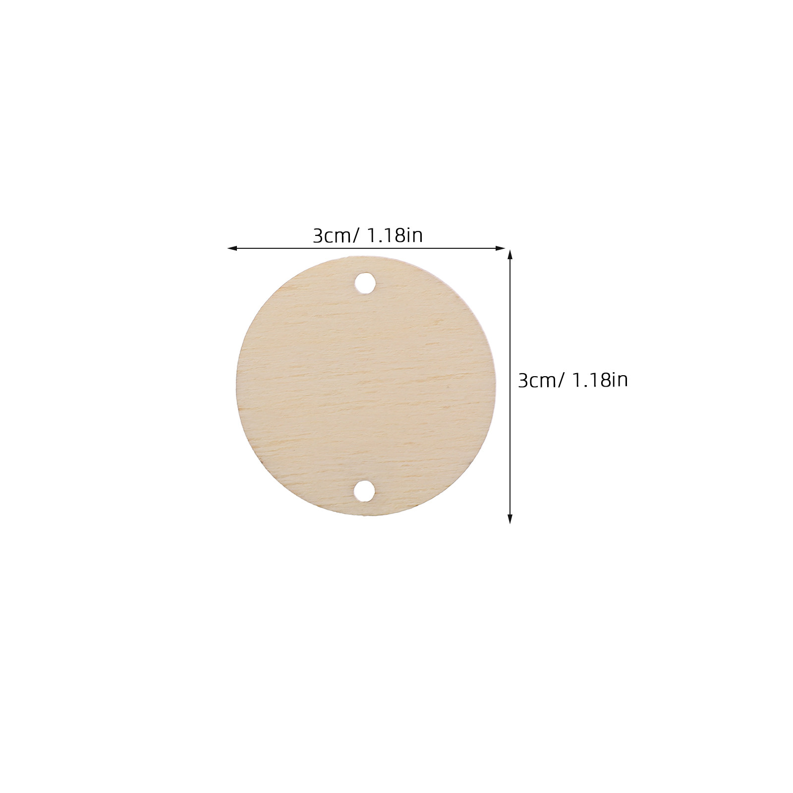 100Pcs Round Wood Chips Calend - огляд і ціна Wood Ring Blank