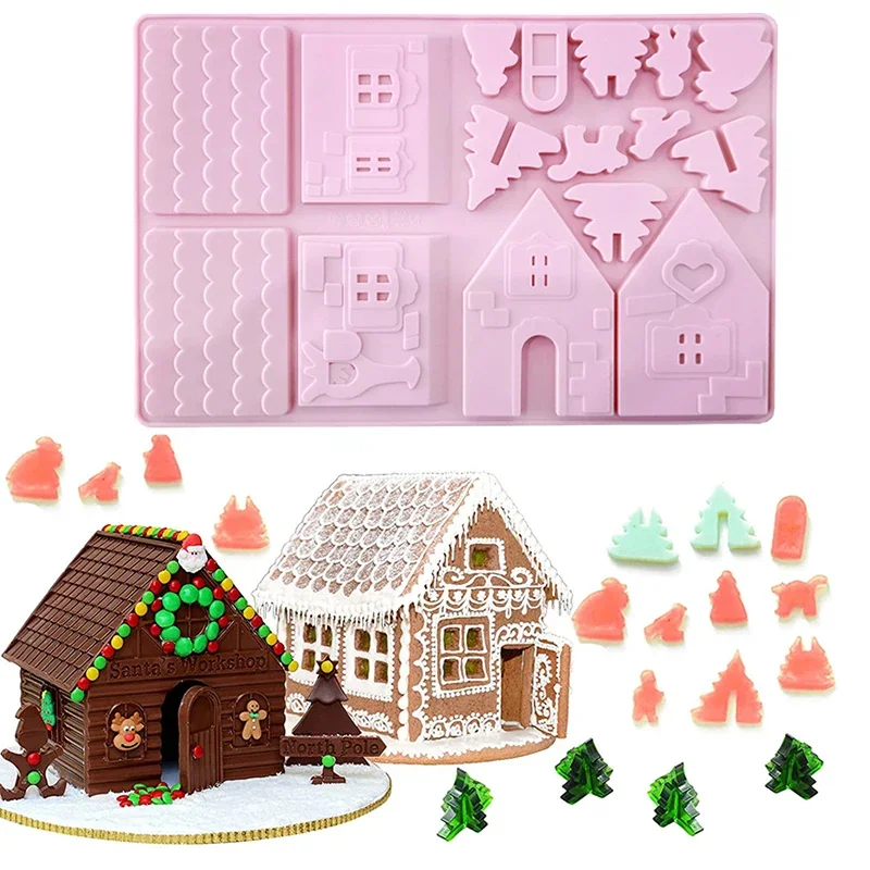 Christmas House Building block - огляд і ціна Silicone Mold Tray