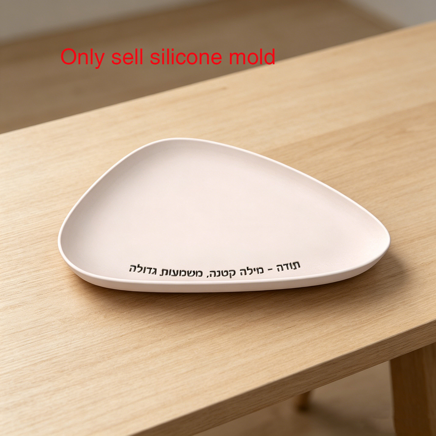 Silicone Tray Mold with Hebrew - огляд і ціна Serving Tray Mold