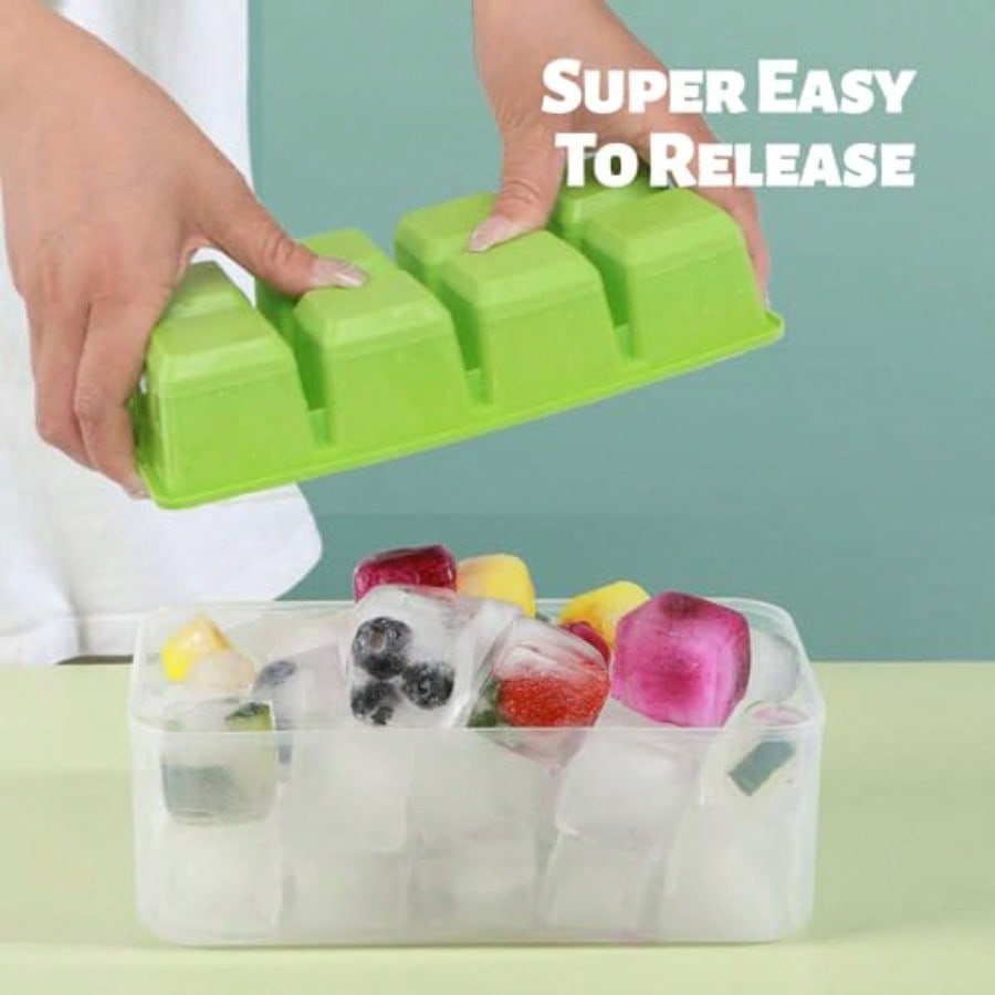 Ice Trays For Freezer With Lid - огляд і ціна Silicone Mold Tray