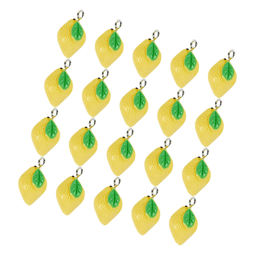 20Pcs Resin Lemon Charms Fruit - огляд і ціна Resin Crafts