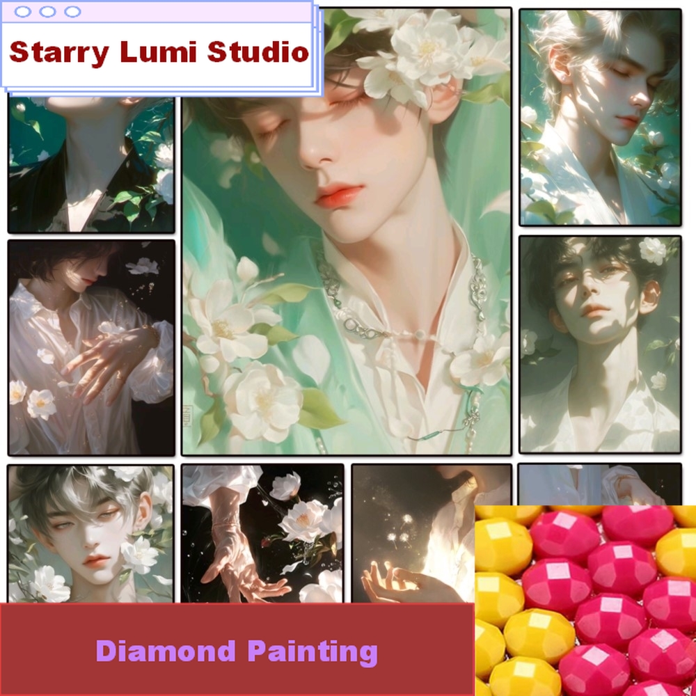Handsome Boy 5d Diy Diamond Pa - огляд і ціна Resin Jewelry Kit