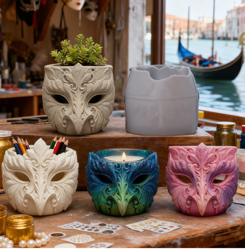 Resin Drip Candle Cups  Cement - огляд і ціна Resin Craft Workshop
