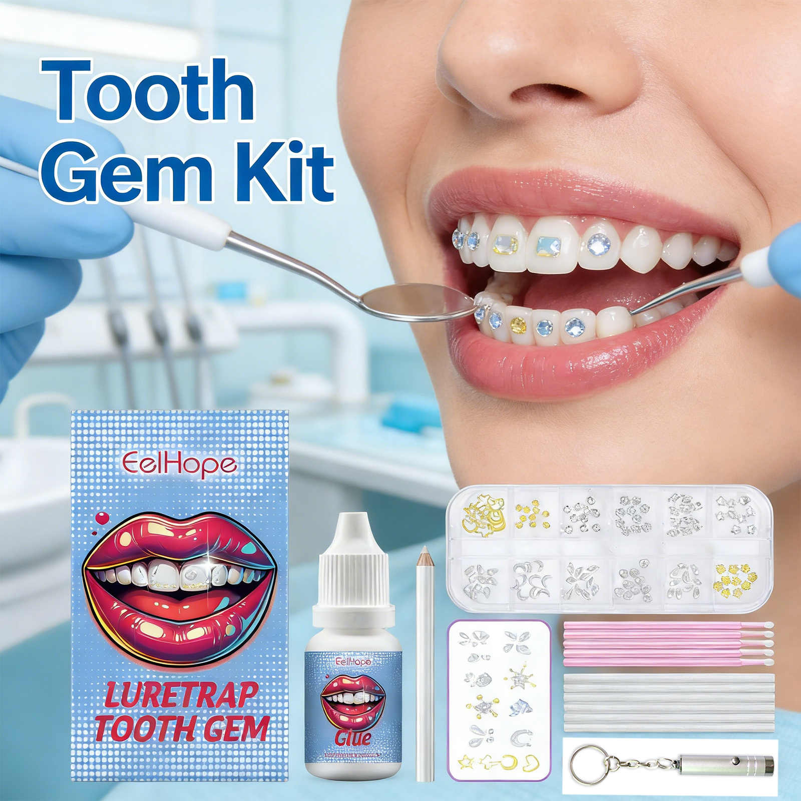 Tooth Gems Sparkling Teeth Jew - огляд і ціна Resin Jewelry Kit