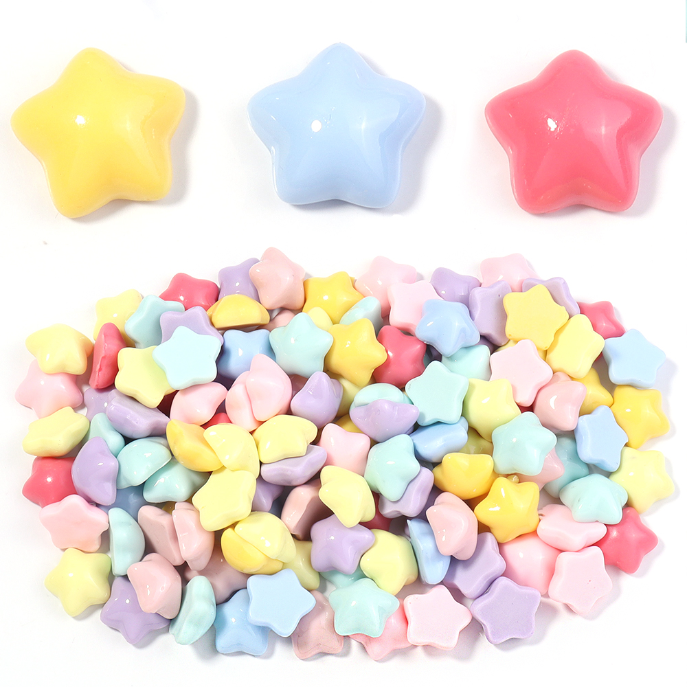 50pcs/lot 16mm Colorful Star R - огляд і ціна Resin Crafts Diy