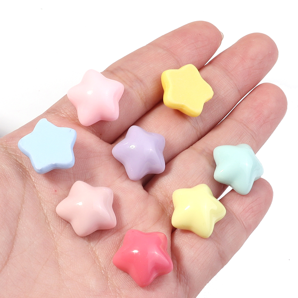 50pcs/lot 16mm Colorful Star R - огляд і ціна Resin Crafts Diy