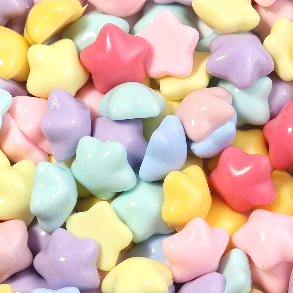 50pcs/lot 16mm Colorful Star R - огляд і ціна Resin Crafts Diy