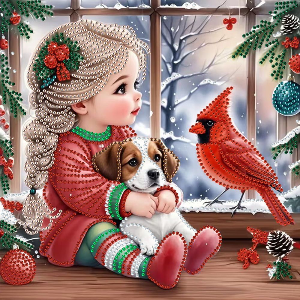 Winter Girl and Dog Diamond Pa - огляд і ціна Resin Craft Kit