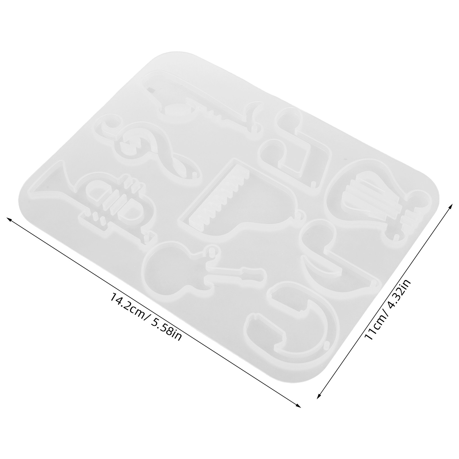 3Pcs Music Themed Silicone Mol - огляд і ціна Resin Craft Workshop