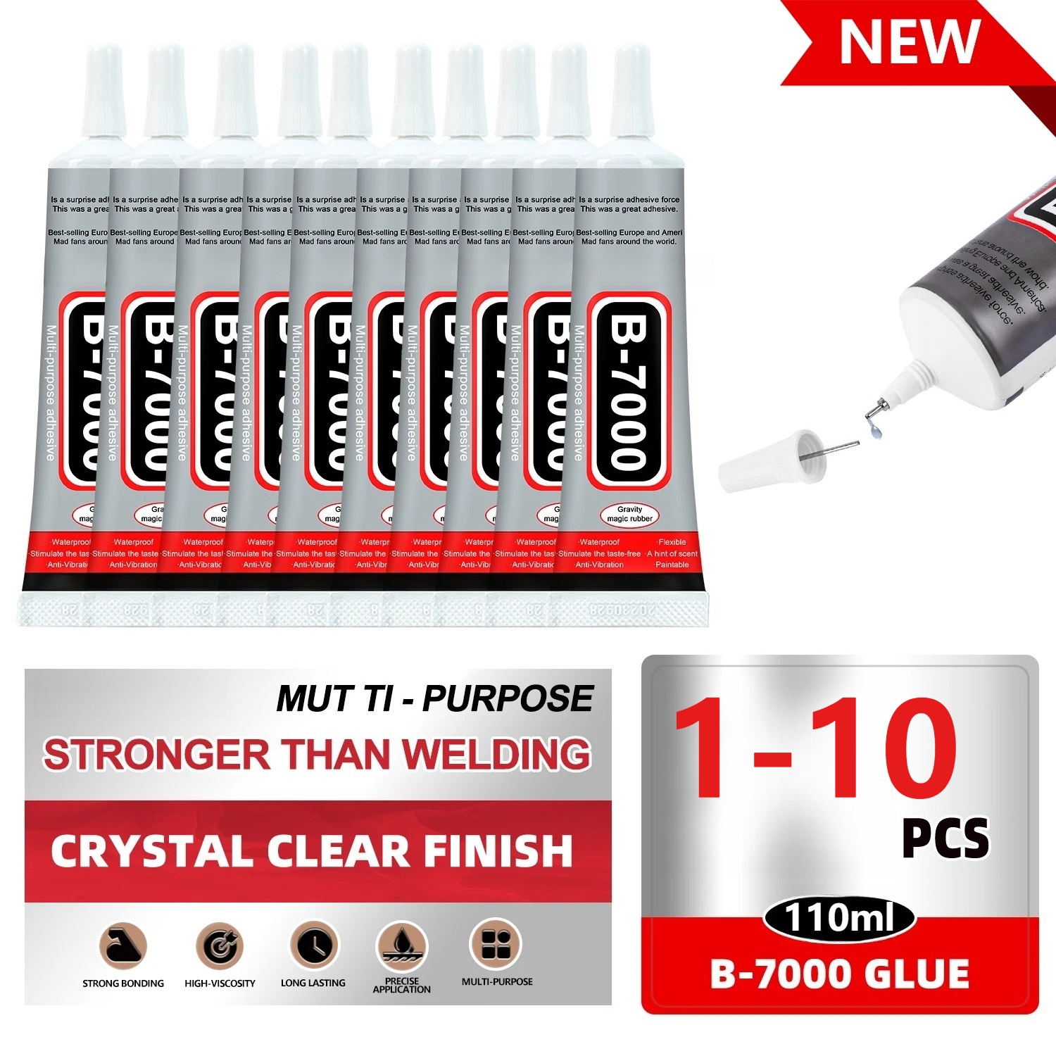 Super Glue B-7000 Loolifl 1-10 - огляд і ціна Resin Crafts