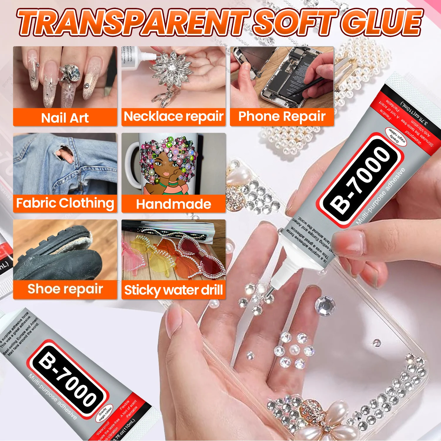 Super Glue B-7000 Loolifl 1-10 - огляд і ціна Resin Crafts