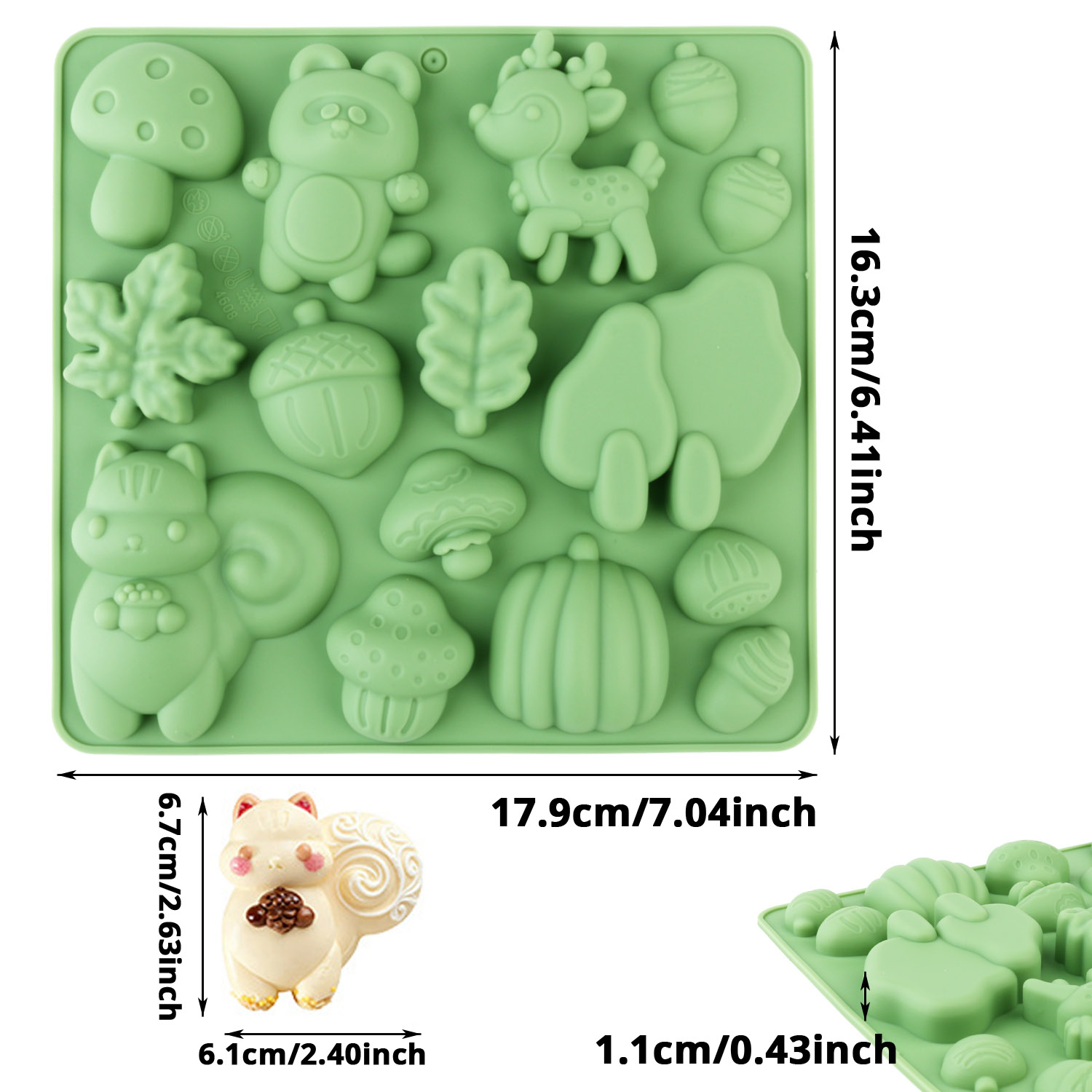 1 Silicone Cake Mold in the Sh - огляд і ціна Resin Craft Projects