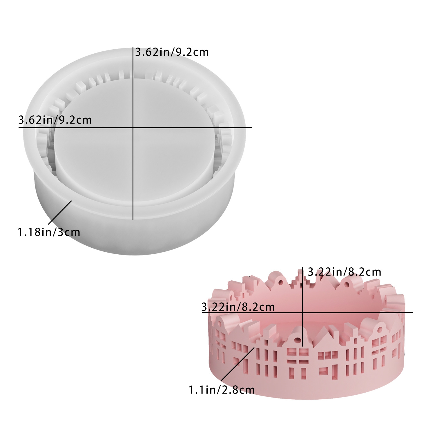 Hollow House Mold Flexible Res - огляд і ціна Resin Craft Workshop