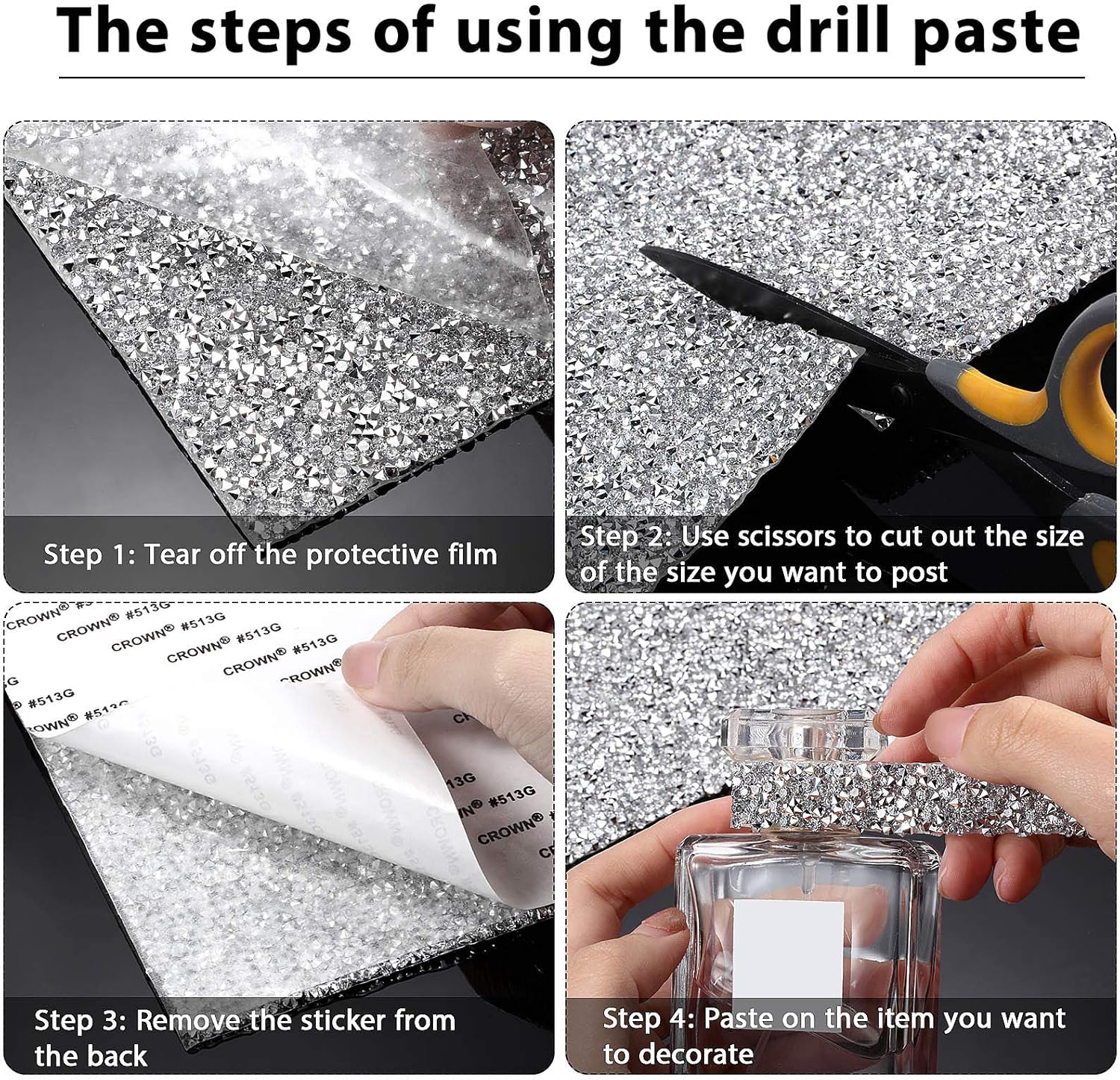 Crystal Rhinestone Sticker She - огляд і ціна Resin Crafts Diy