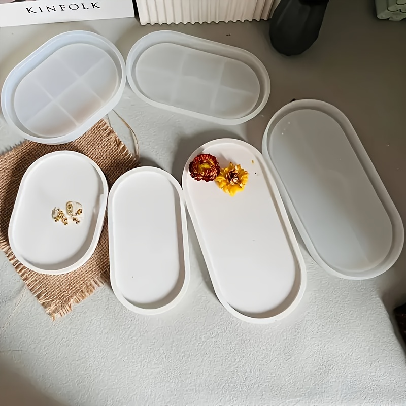 Oval silicone mold for concret - огляд і ціна Serving Tray Mold