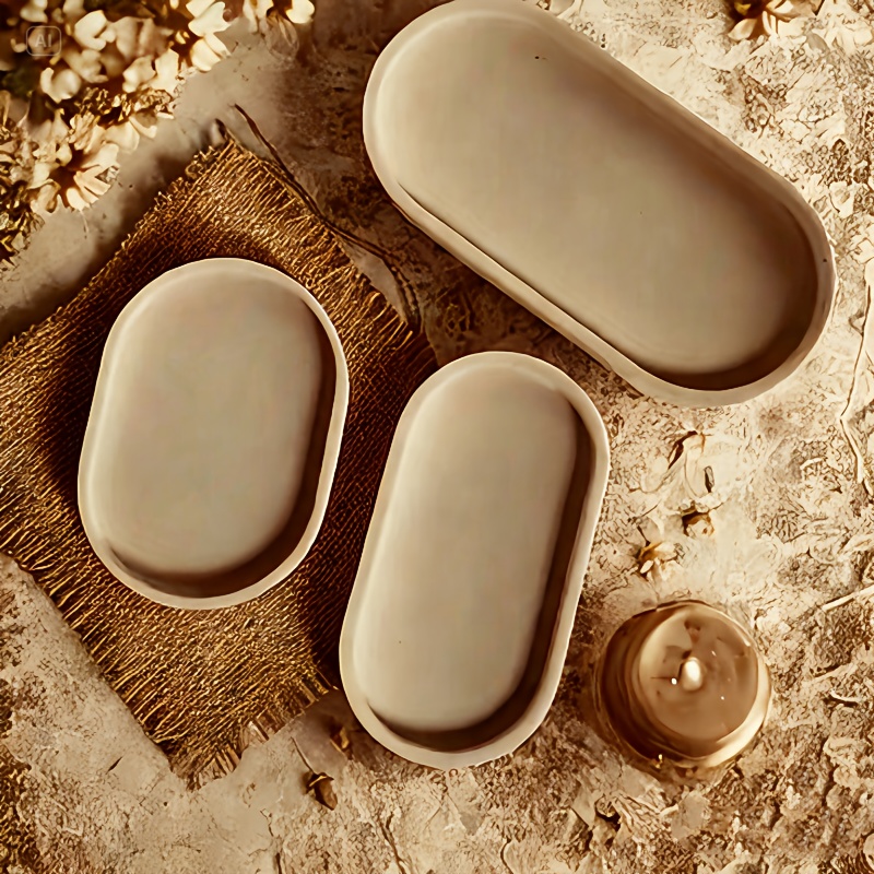 Oval silicone mold for concret - огляд і ціна Serving Tray Mold