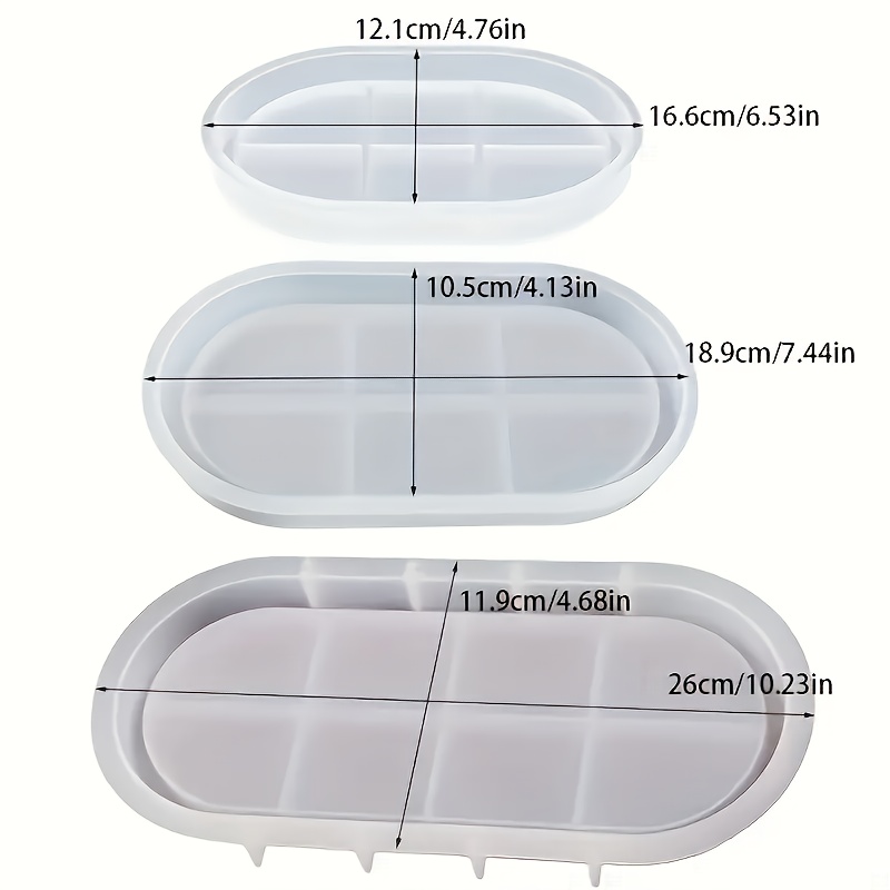 Oval silicone mold for concret - огляд і ціна Serving Tray Mold