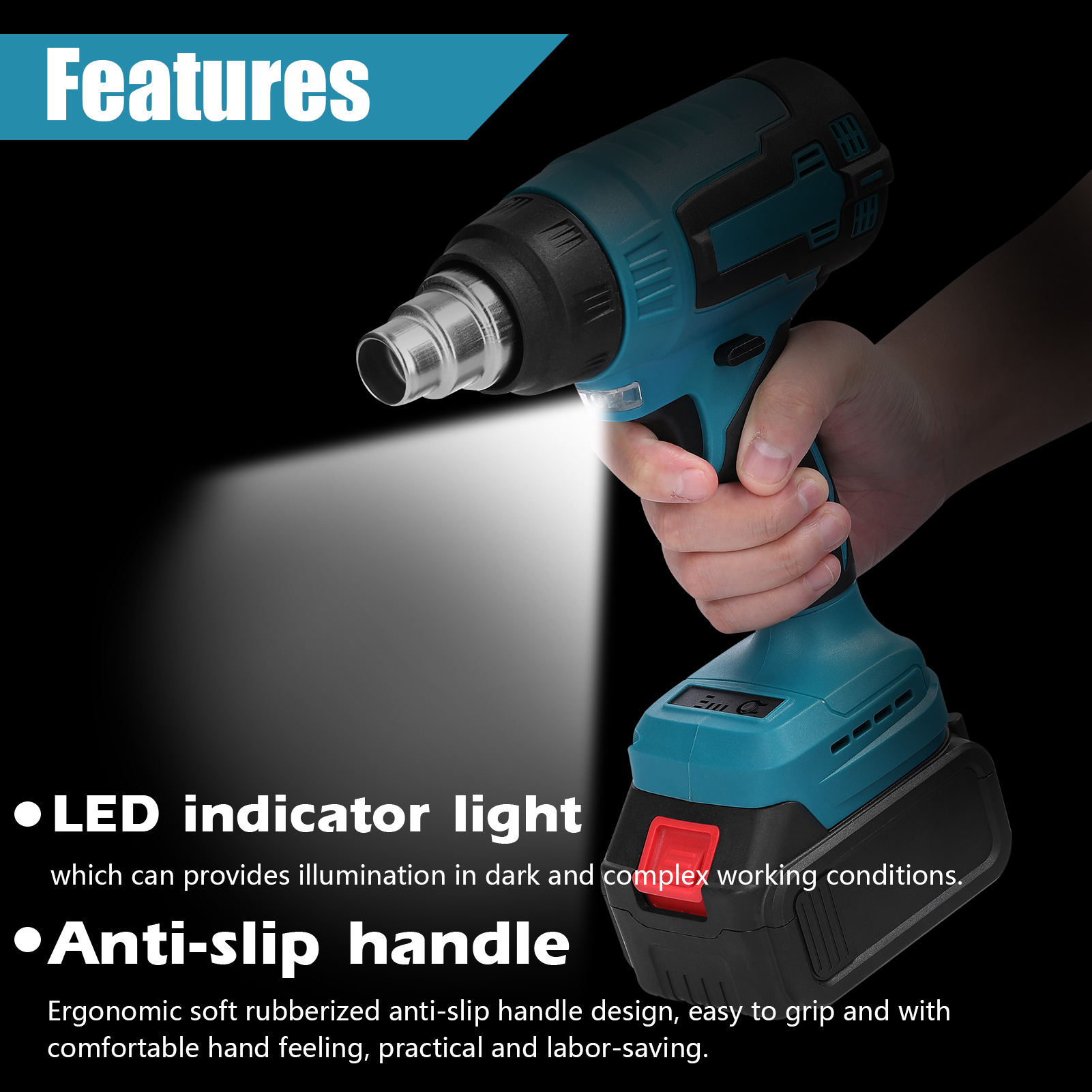 300W Cordless Hot Air Machine  - огляд і ціна Heat Gun Small