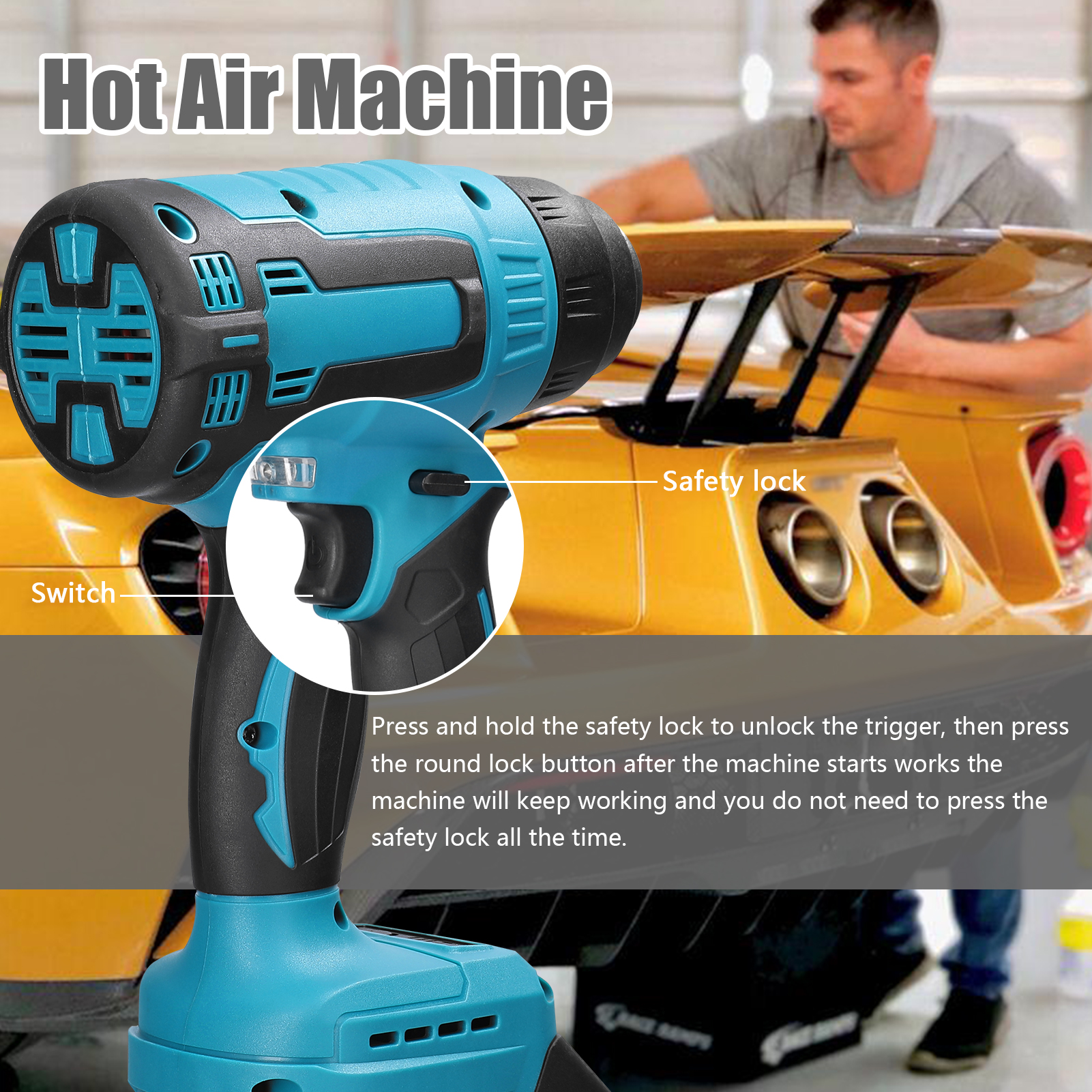 300W Cordless Hot Air Machine  - огляд і ціна Heat Gun Small